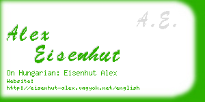 alex eisenhut business card